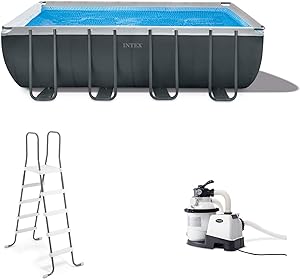 Intex retangular above ground pool